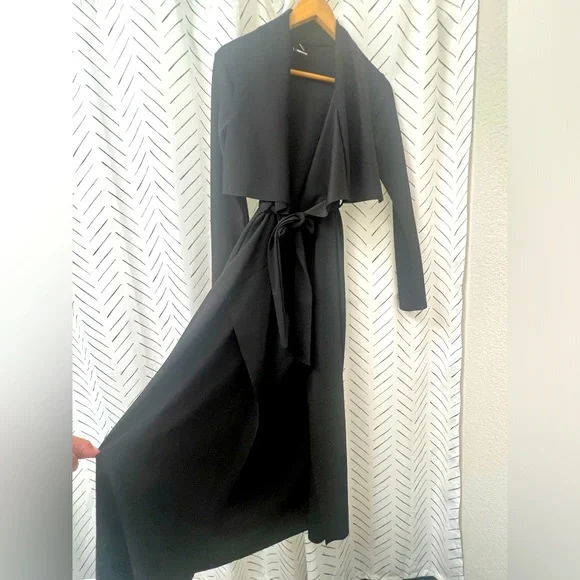 Windsor- Small - Black Trench coat / Dress / Jacket - Picture 1 of 5